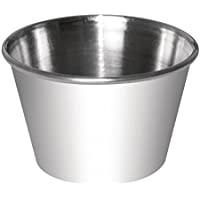 12 x Taza de salsa St-St 8oz Acero Inoxidable cuencos de servir cocina de restaurante